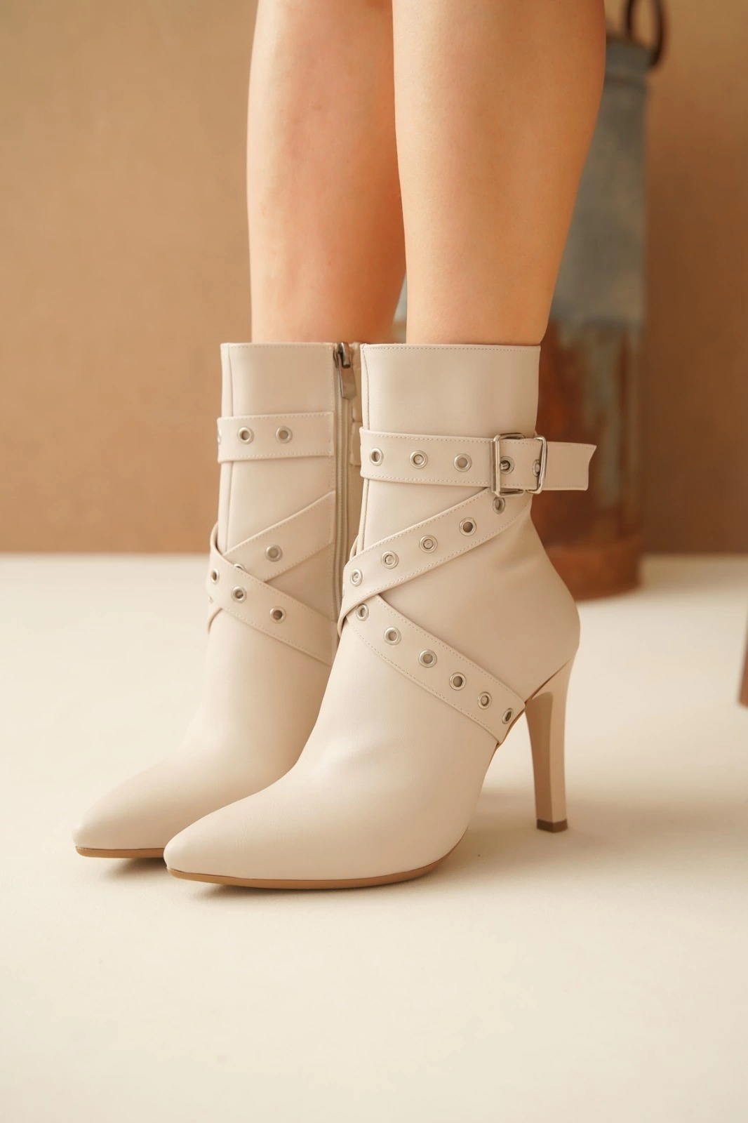 Atye Bej Rugan Topuklu Bot