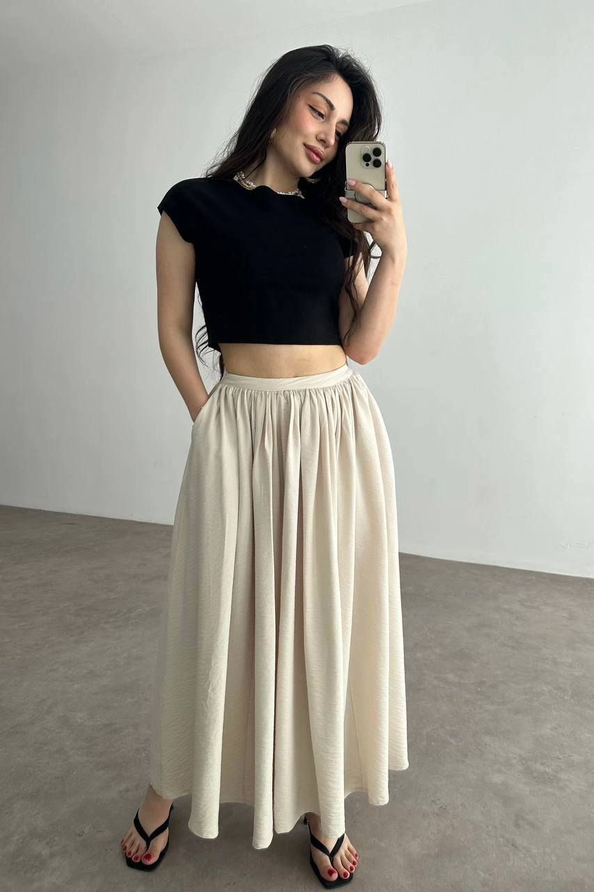 Cepli keten etek bej kz24