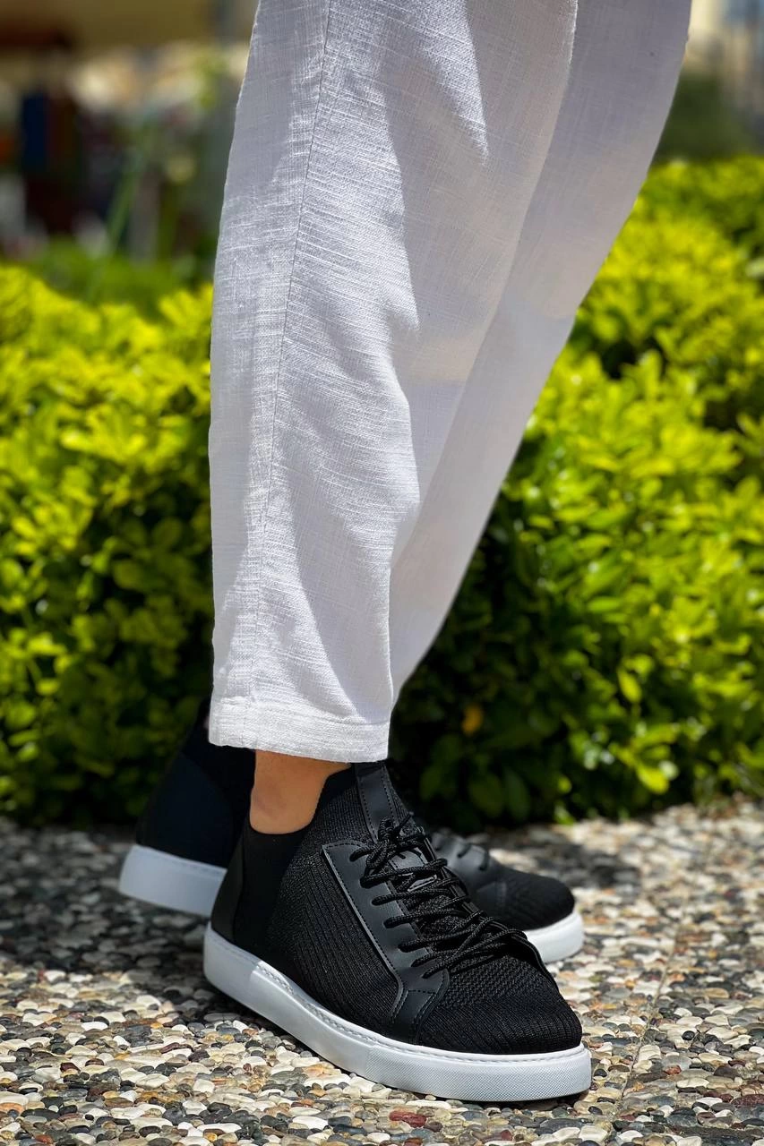 KB-112 Kuback Siyah Triko Bağcıklı Günlük Erkek Ayakkabı