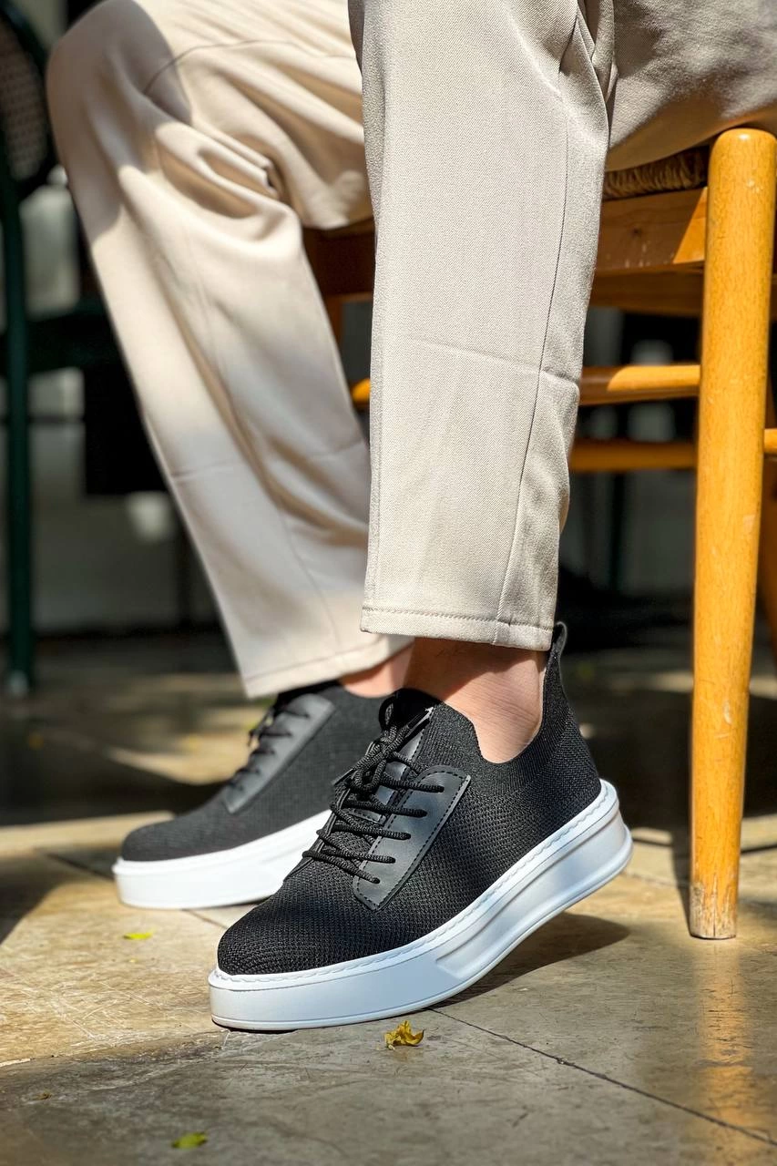 KB-116 Kuback Siyah Triko Bağcıklı Günlük Erkek Ayakkabı