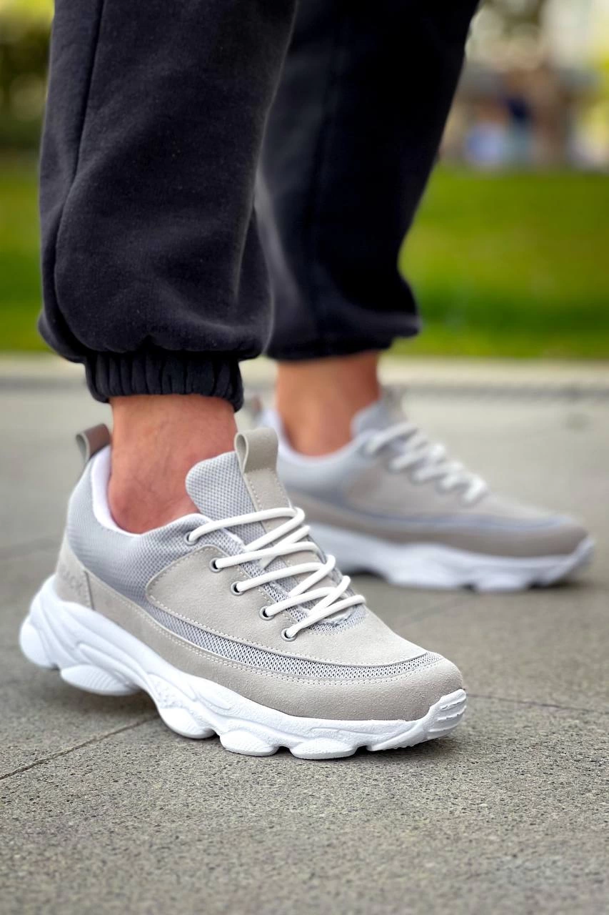 KB-707 Kuback Taş Süet Yüksek Taban Bağcıklı Günlük Erkek Ayakkabı