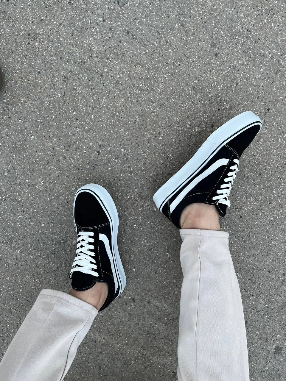 KB-V1 Kuback Siyah Beyaz Detaylı Günlük Erkek Ayakkabı - 2