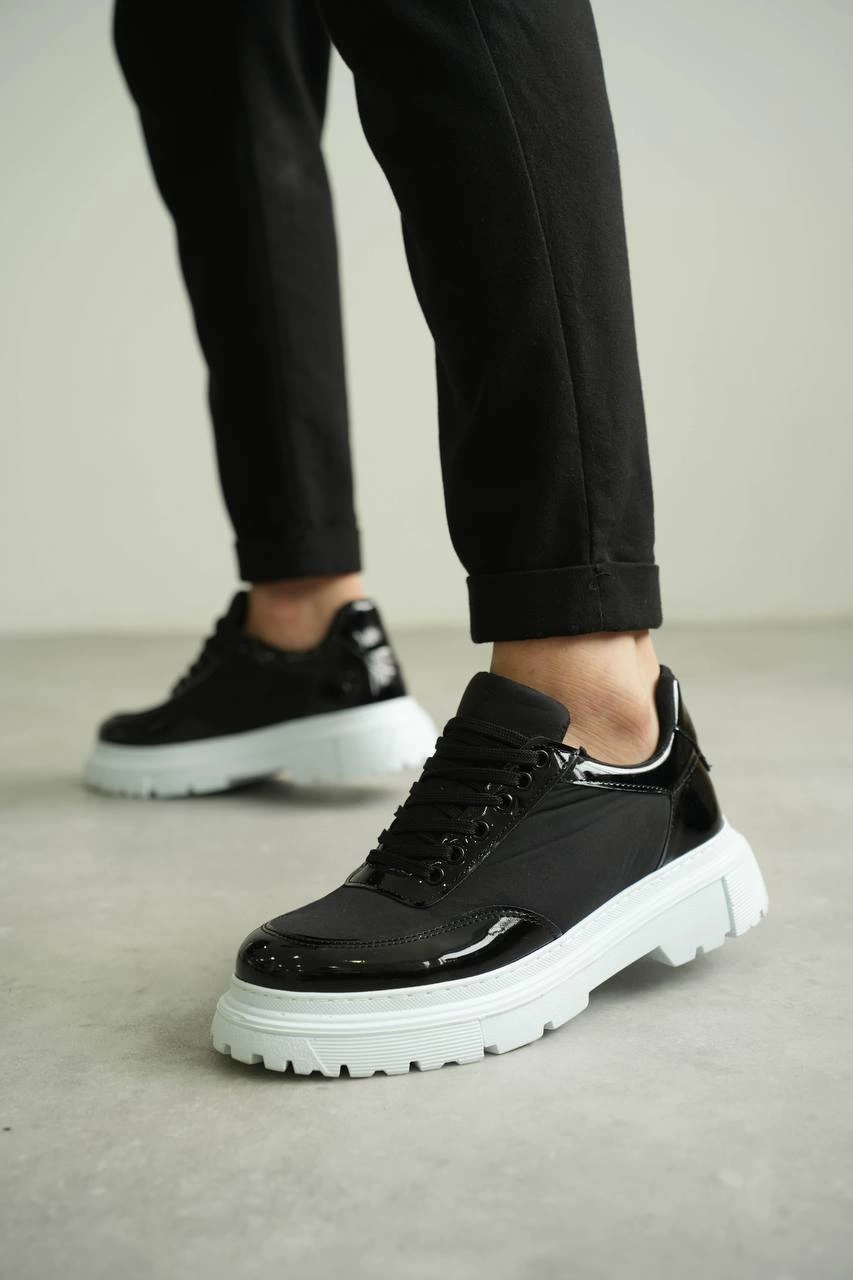 KB-X201 Kuback Siyah Rugan Paraşüt Günlük Erkek Ayakkabı