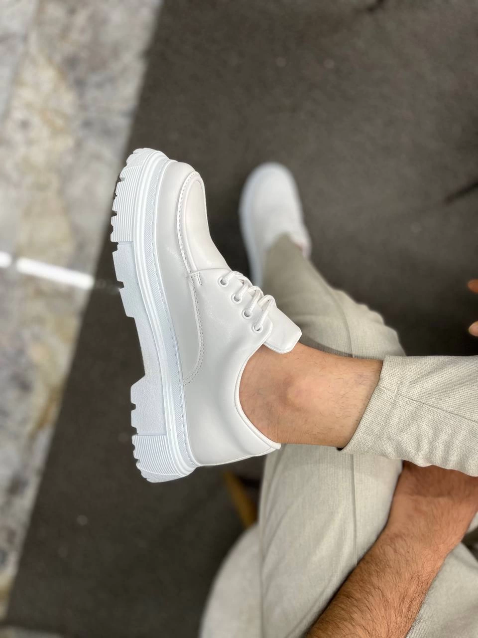 KB-X6 Kuback Beyaz Cilt Günlük Erkek Ayakkabı - 2