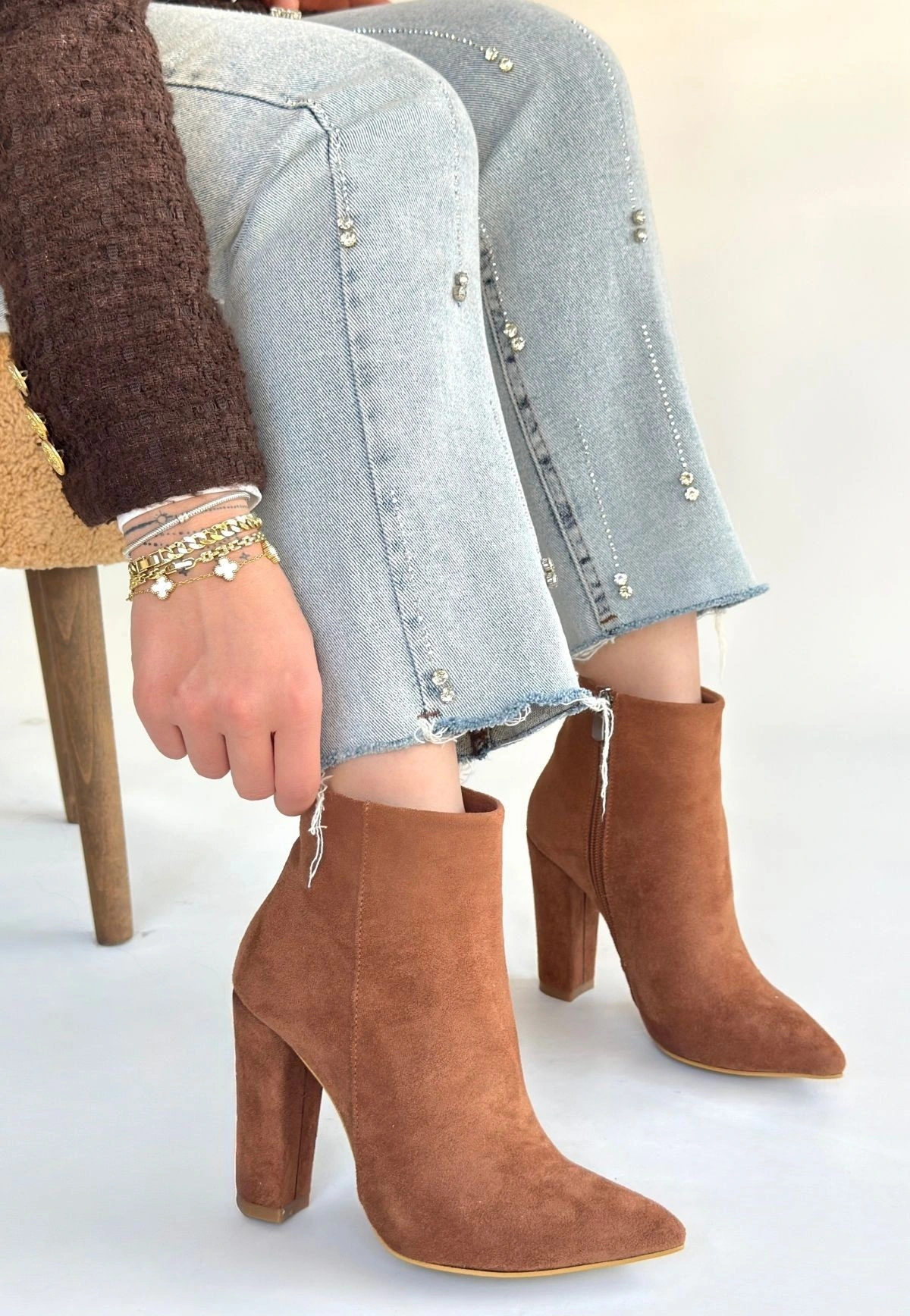 Loora Vizon Süet Topuklu Bot - 41