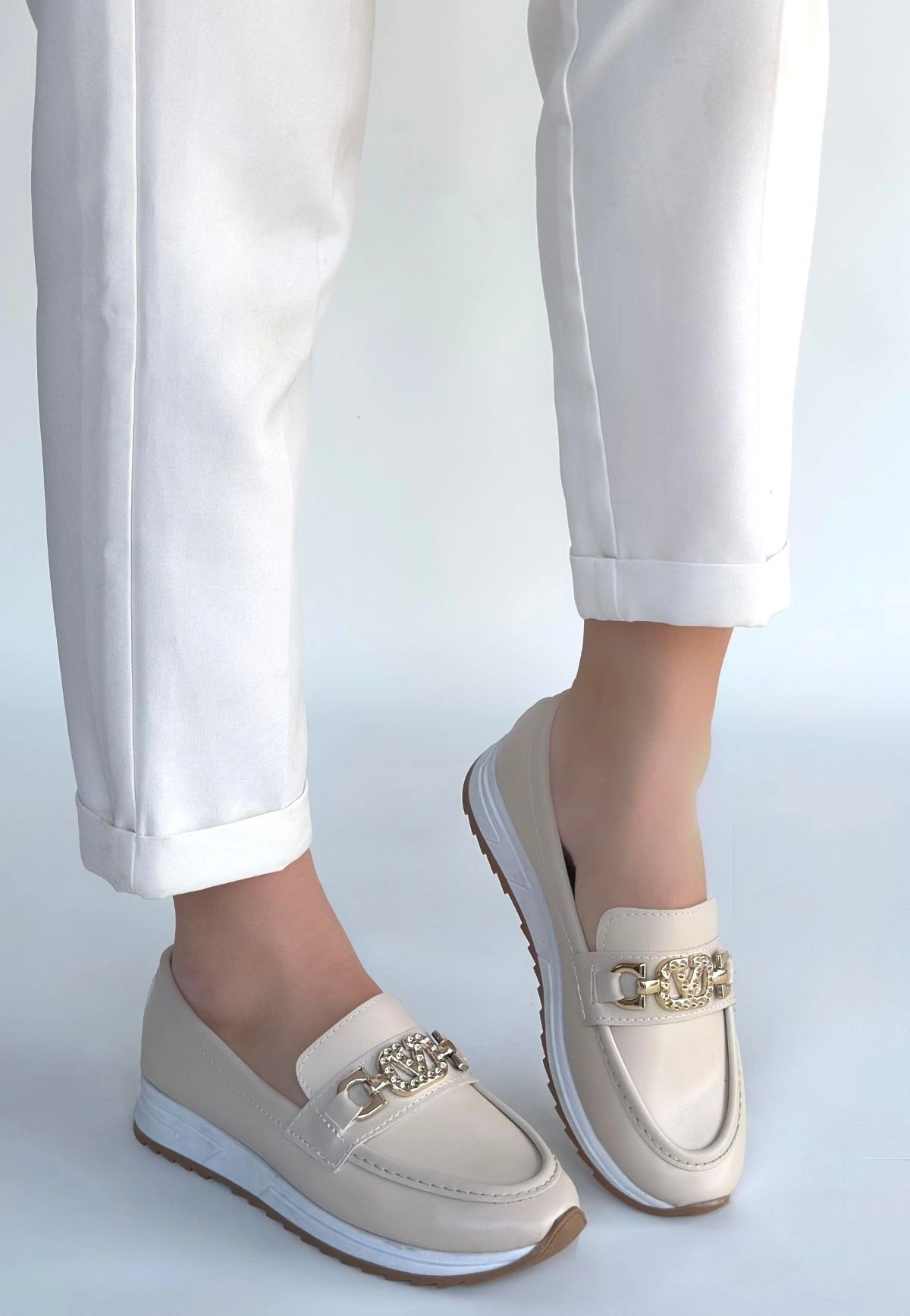 Otra Bej Cilt Babet Ayakkabı - 41