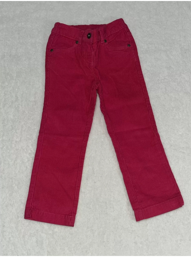 4 yaş fuşya kadife kız çocuk pantolon
