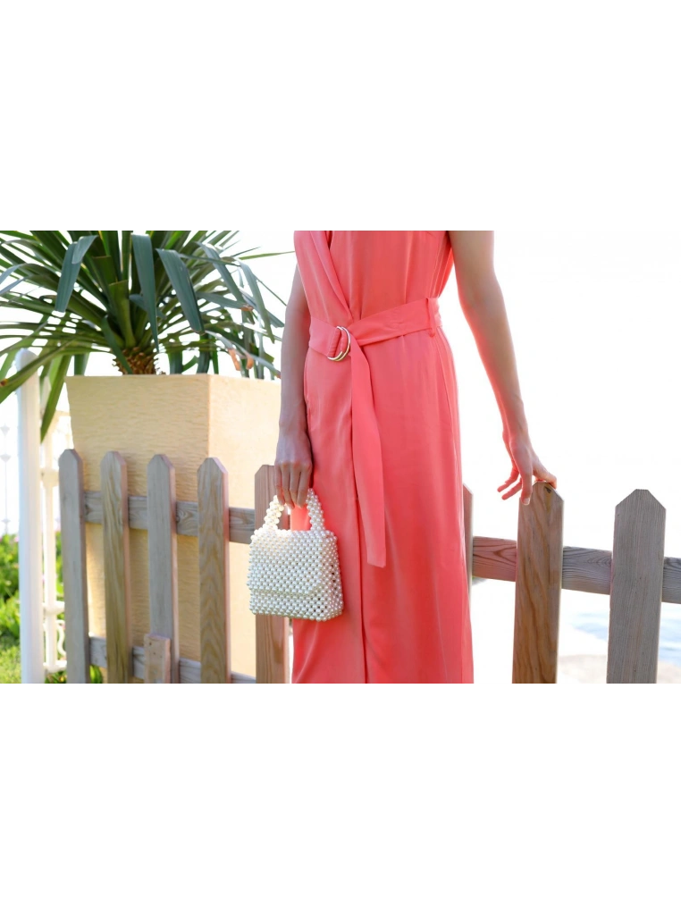 İncir el yapımı ev çantası beyaz