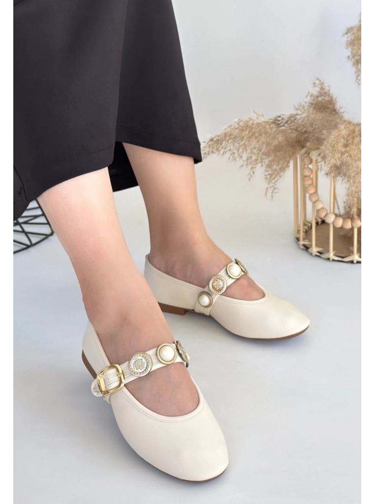 Atnis Bej Cilt Babet Ayakkabı