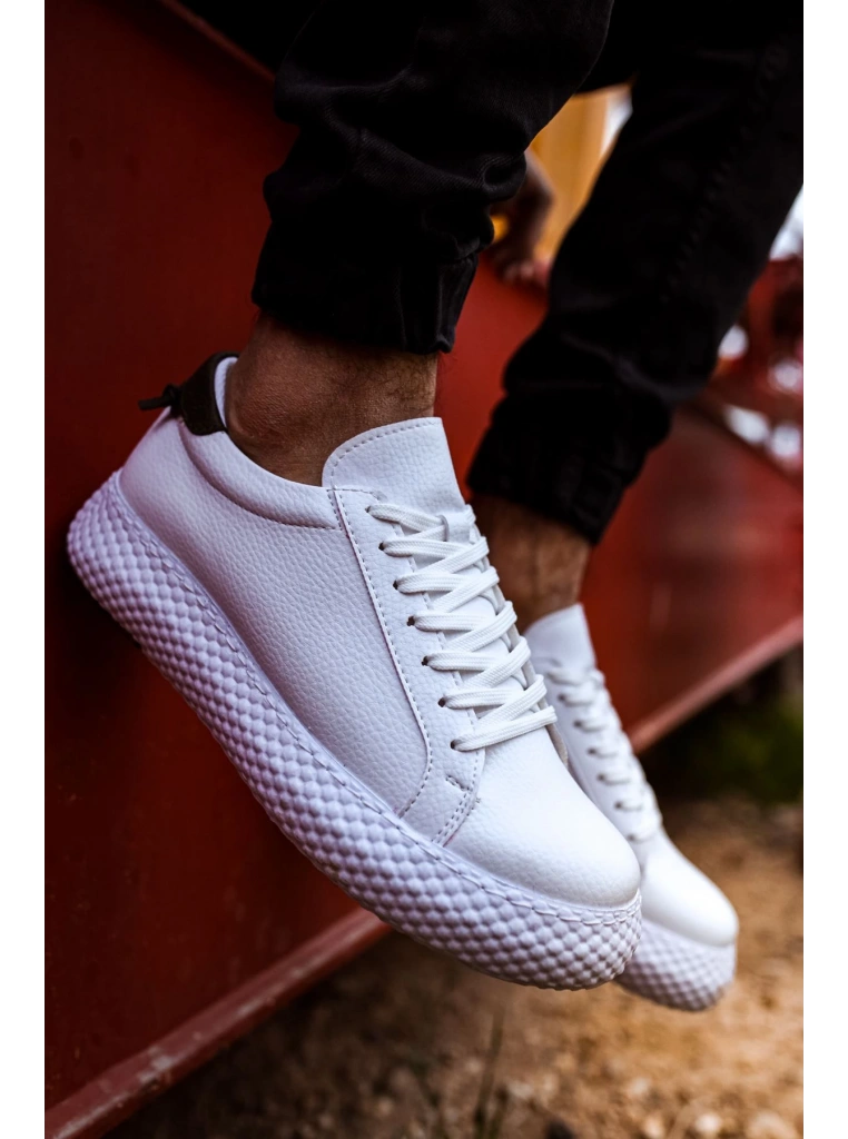 CH107 - CBT Felibord Erkek Ayakkabı BEYAZ / HAKI