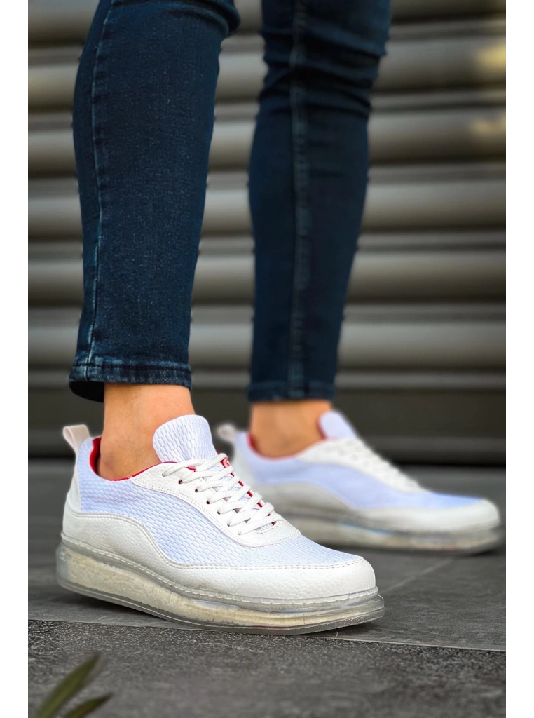 CH181 - RRT İpekyol  Erkek Ayakkabı BEYAZ / KIRMIZI