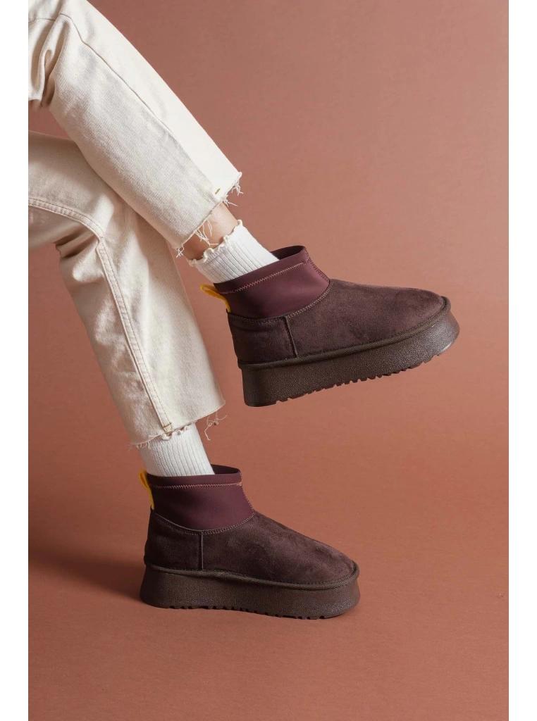 Cuen Kahverengi Süet Bot