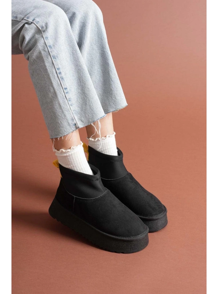 Cuen Siyah Süet Bot