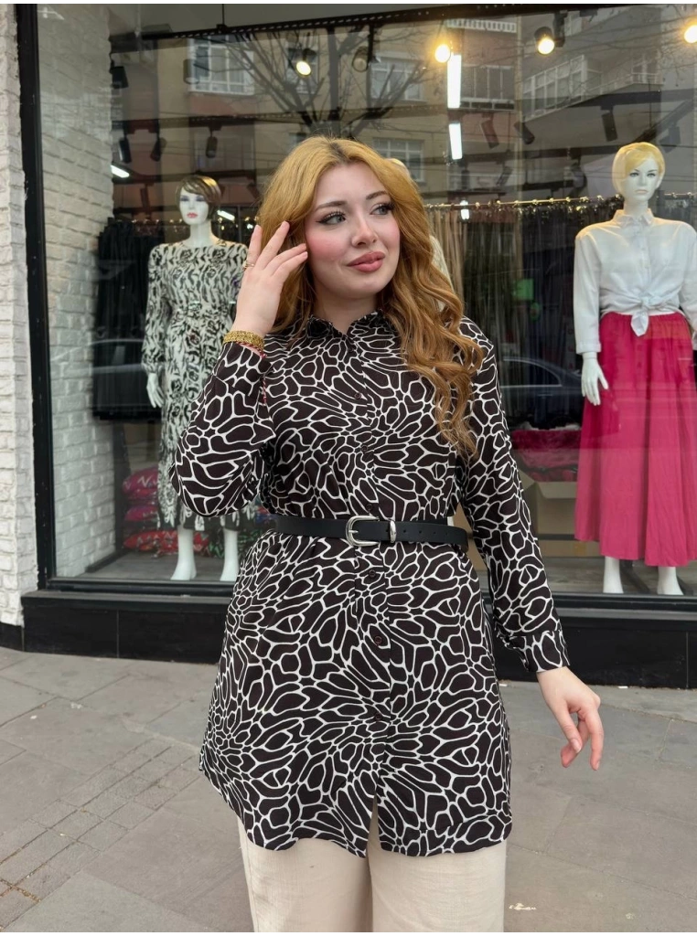 Desenli tunik gömlek