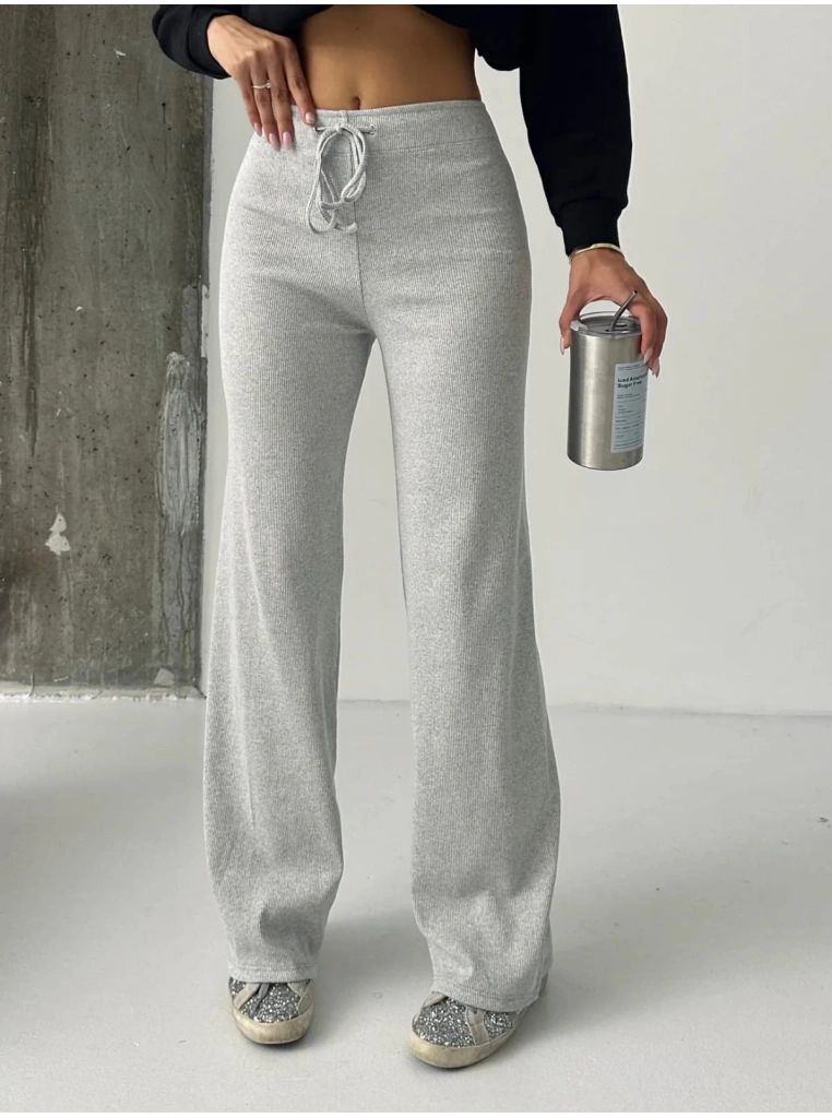 Fit comfort gri salaş pantolon A6011