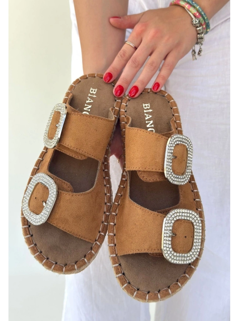 Hertas Vizon Nubuk Tokalı Terlik