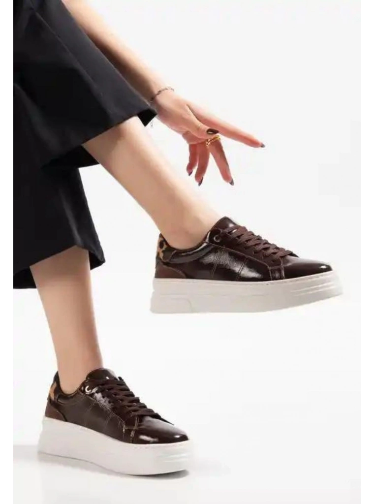 Jetan Kahverengi Rugan Bağcıklı Spor Ayakkabı