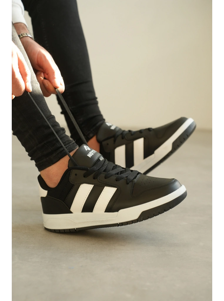 KB-013 Kuback Siyah Beyaz Günlük Erkek Ayakkabı