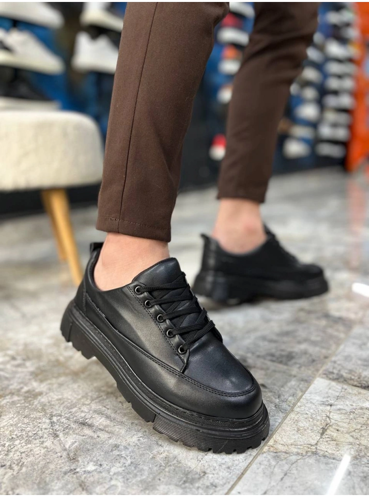 KB-702 Kuback Kömür Cilt Günlük Erkek Ayakkabı