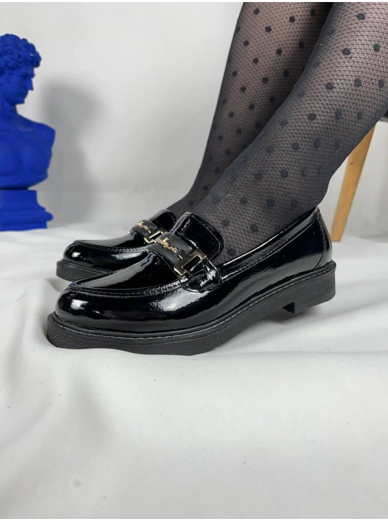 KB-803 Kuback Kömür Rugan Günlük Kadın Babet