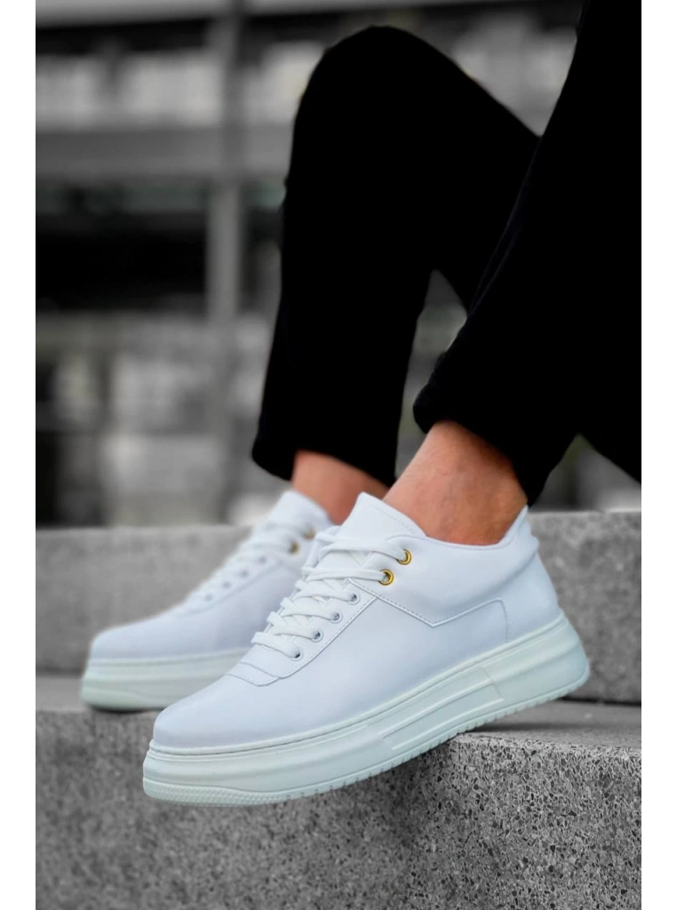 KB-X20 Kuback Beyaz Cilt Günlük Erkek Ayakkabı