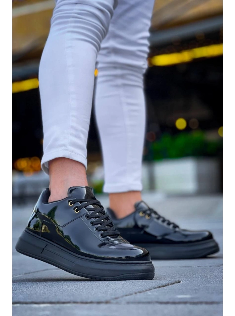 KB-X20 Kuback Kömür Rugan  Günlük Erkek Ayakkabı