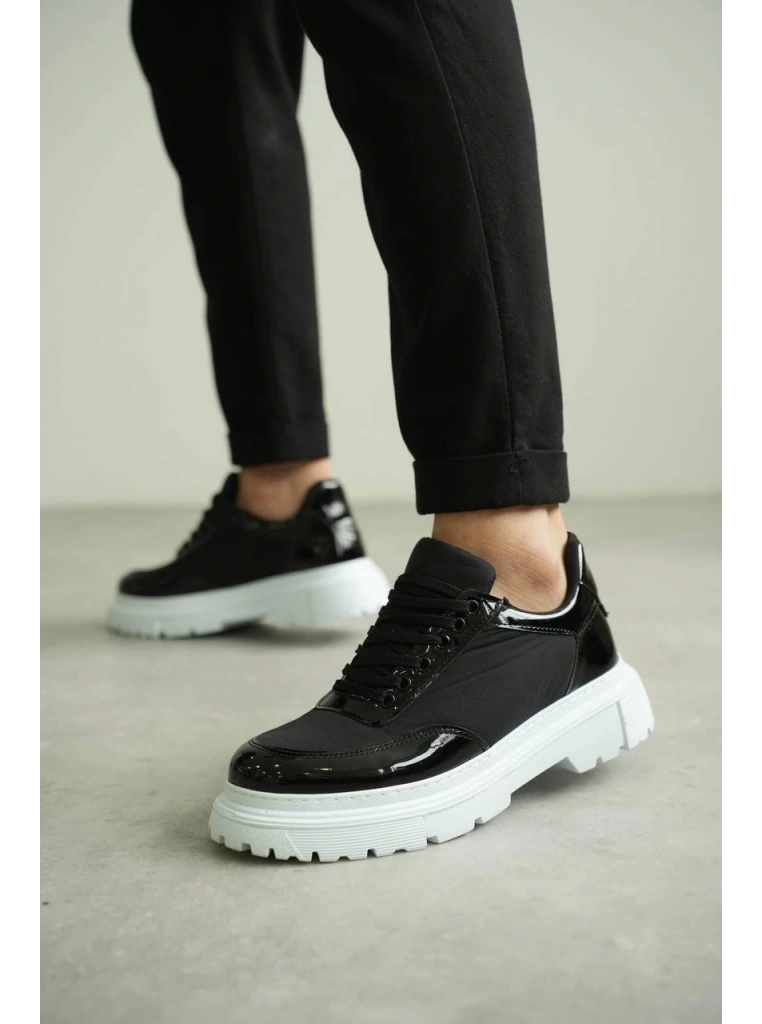 KB-X201 Kuback Siyah Rugan Paraşüt Günlük Erkek Ayakkabı