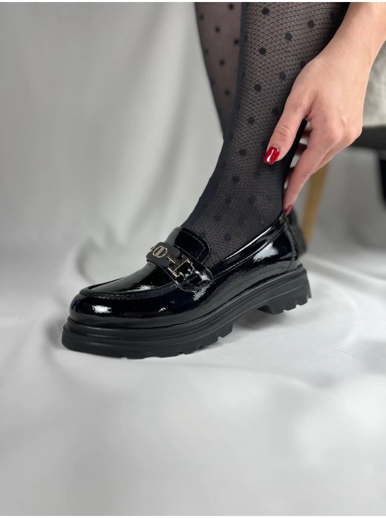 KB-ZN102 Kuback Kömür Rugan Günlük Kadın Babet