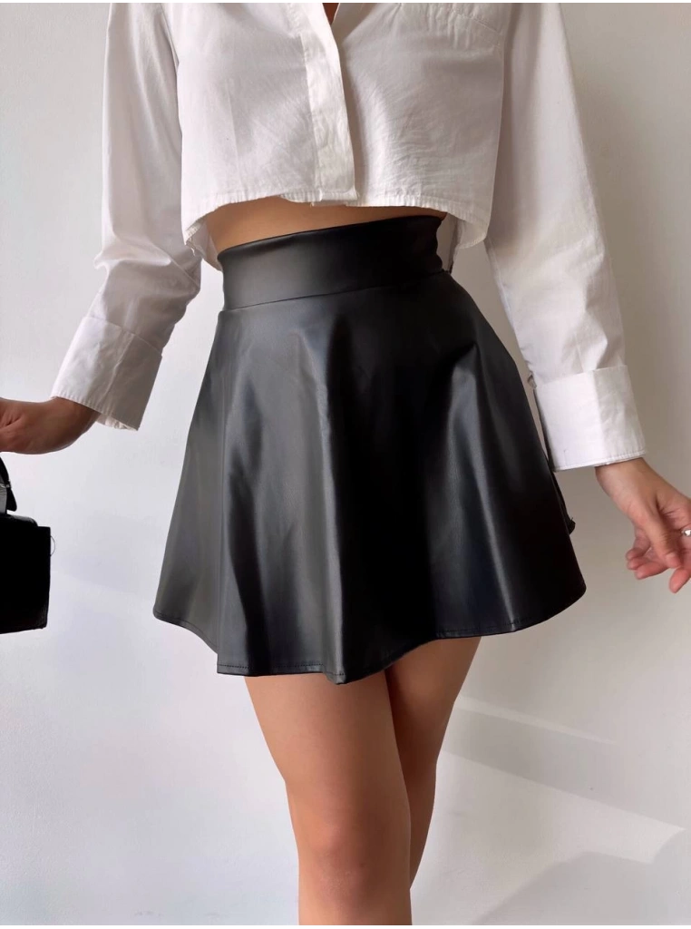 Kısa deri çan etek h26599