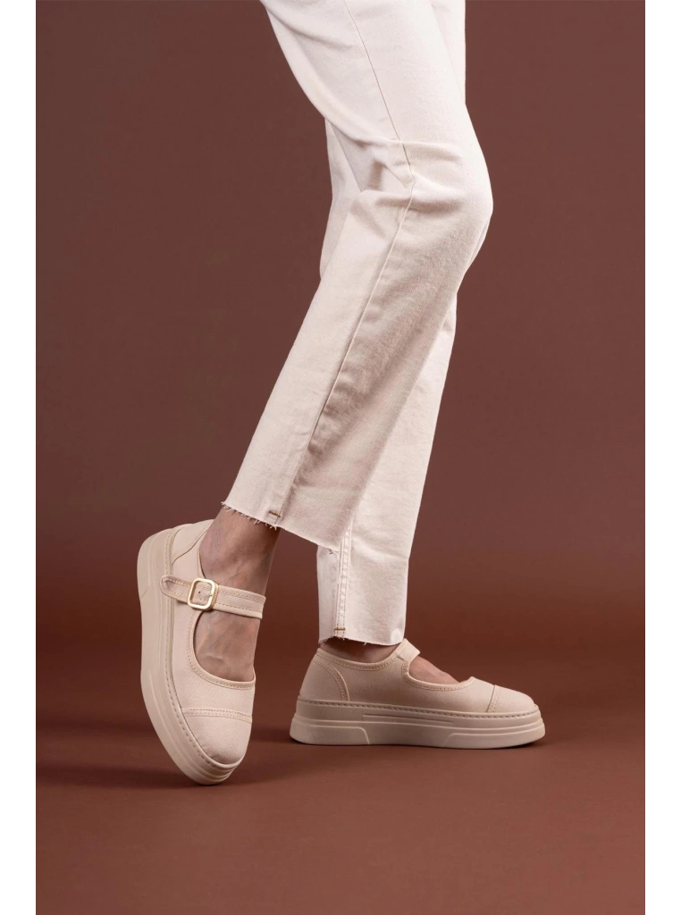 Lunni Bej Keten Spor Ayakkabı