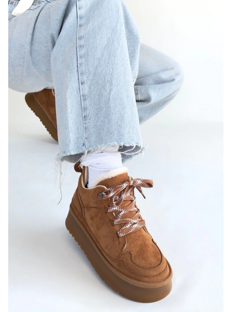 Muden Taba Süet Bağcıklı Bot