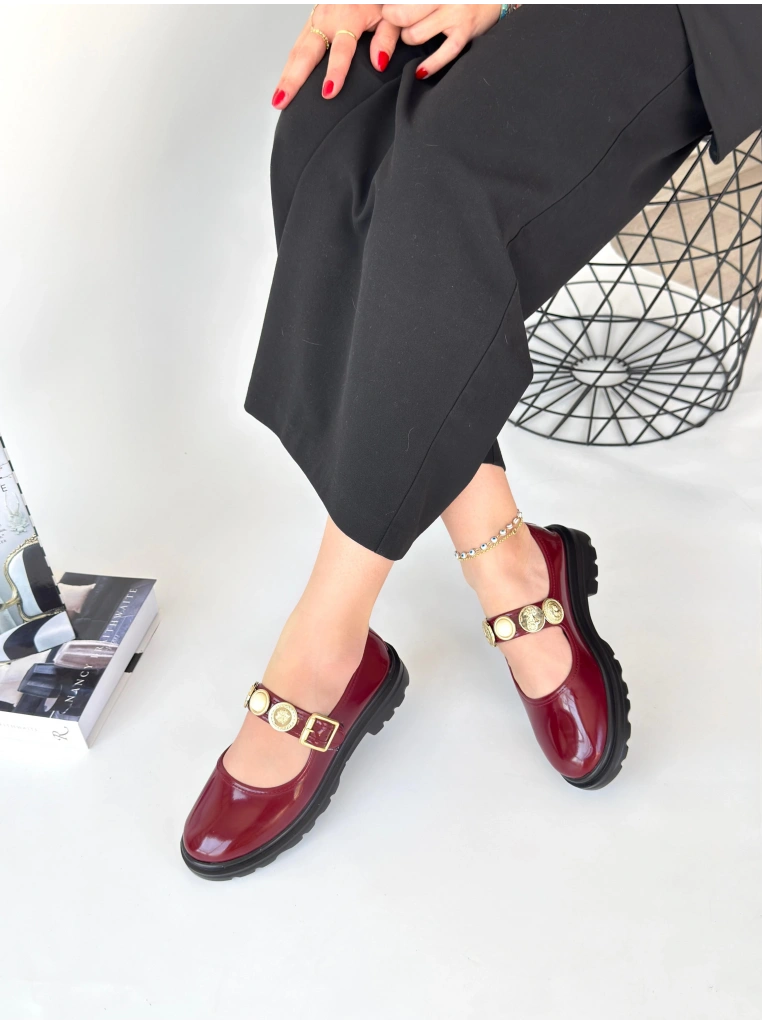 Okira Bordo Rugan Oxford Ayakkabı