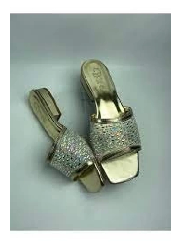 Ortu Gold Cilt İşlemeli Terlik