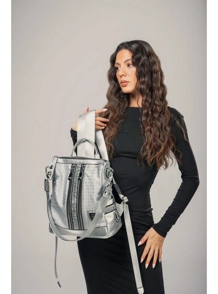 Pely Gri Cilt Kol Ve Sırt Çantası