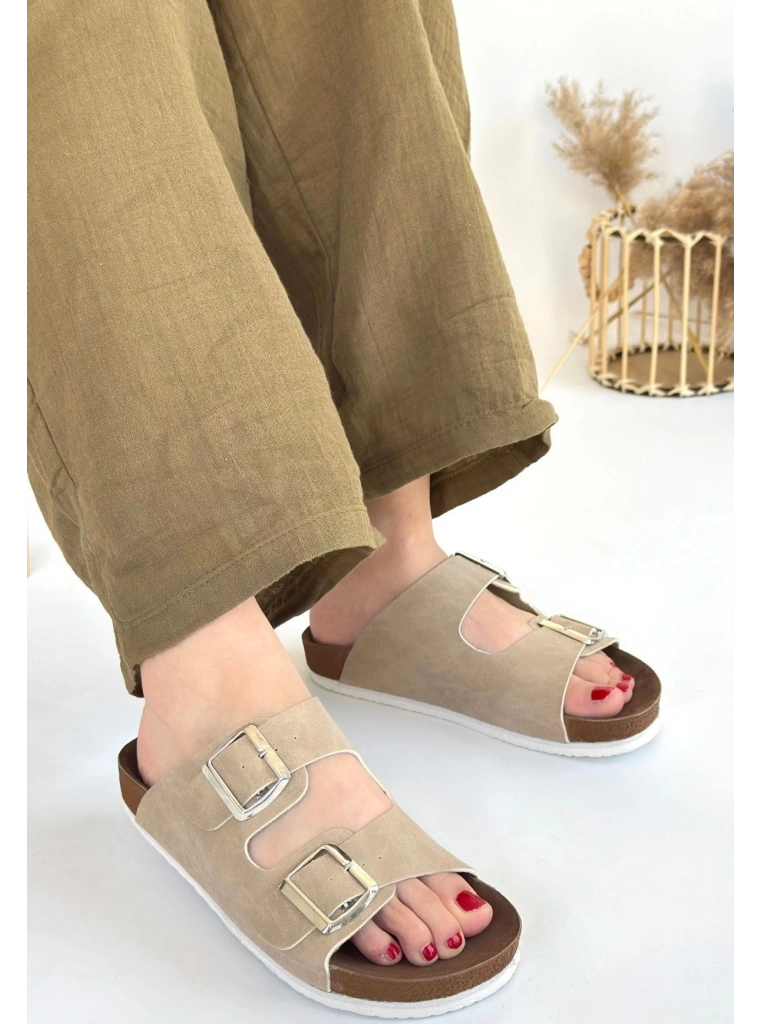 Rıno Ten Nubuk Terlik