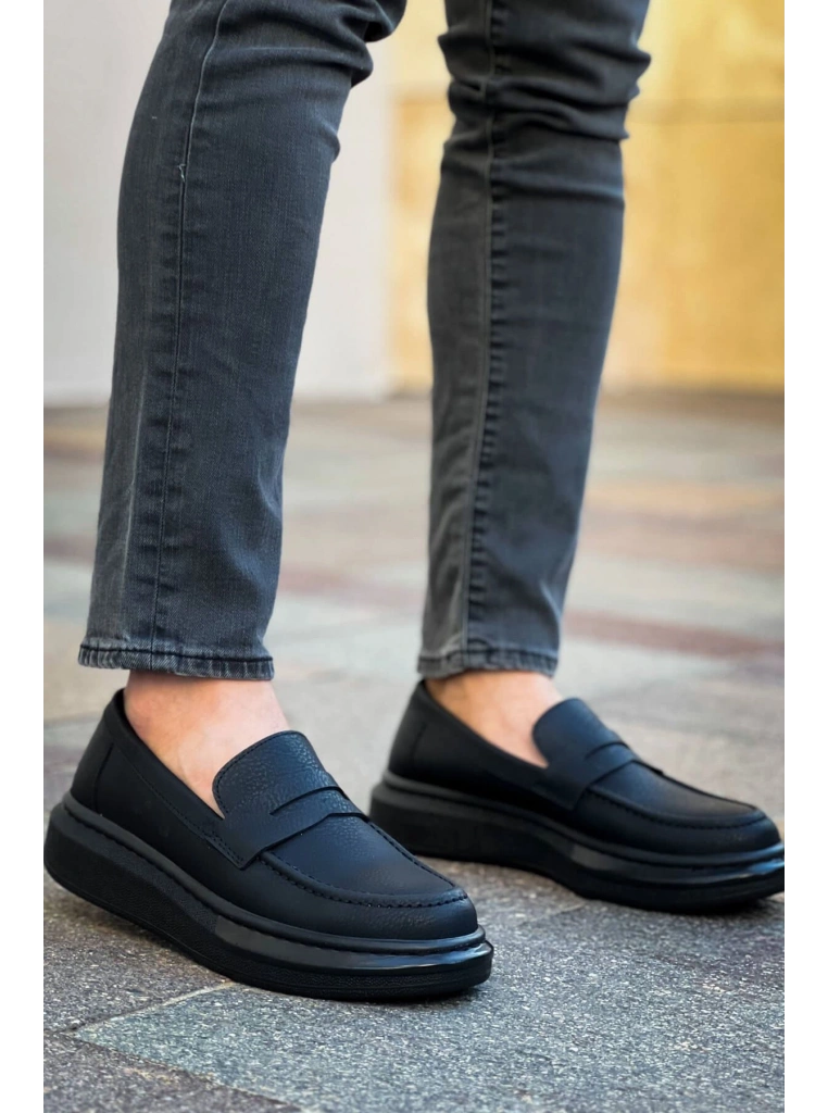 Robert - RS615 Siyah  Erkek Loafer Ayakkabı SIYAH ST