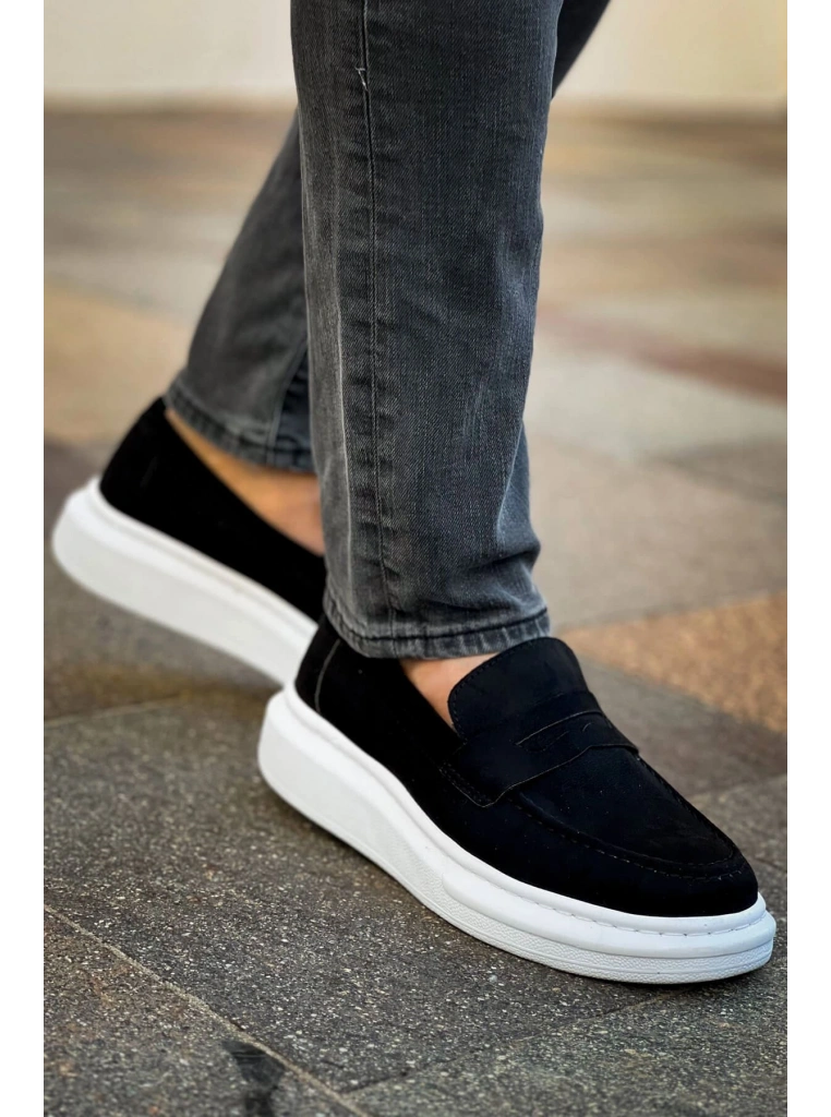 RS615 - Lüx Süet Erkek Ayakkabı SIYAH