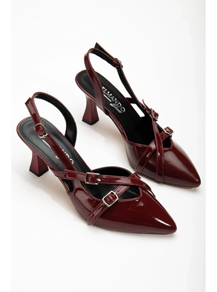 Tetti Bordo Rugan Topuklu Ayakkabı