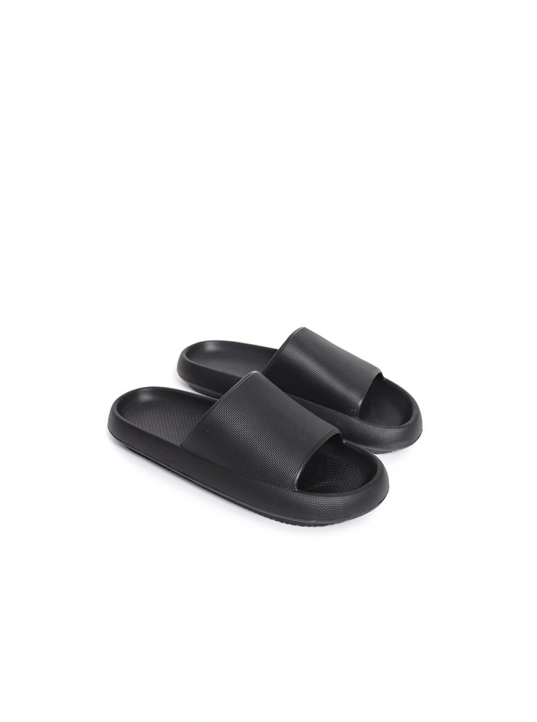 TRL001 - Poliüretan Erkek Terlik SIYAH