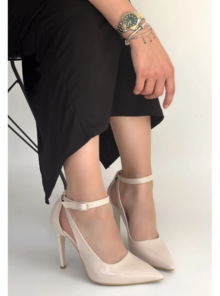 Wenni Bej Rugan Stiletto Ayakkabı