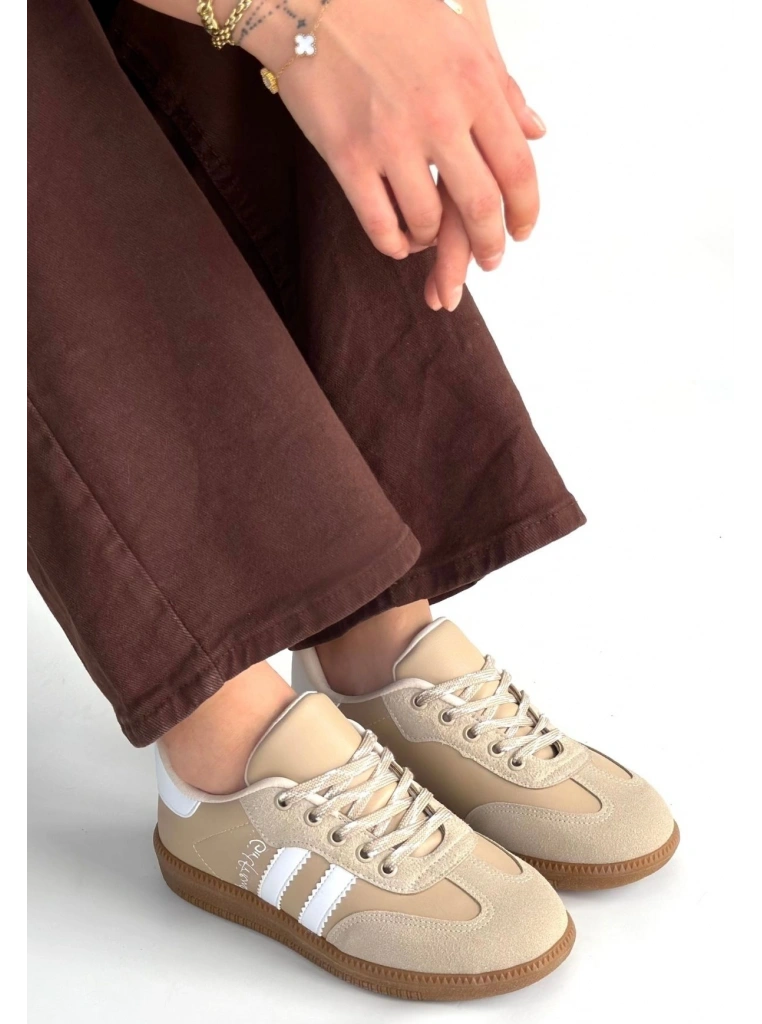 Zerti Bej Cilt Bağcıklı Spor Ayakkabı