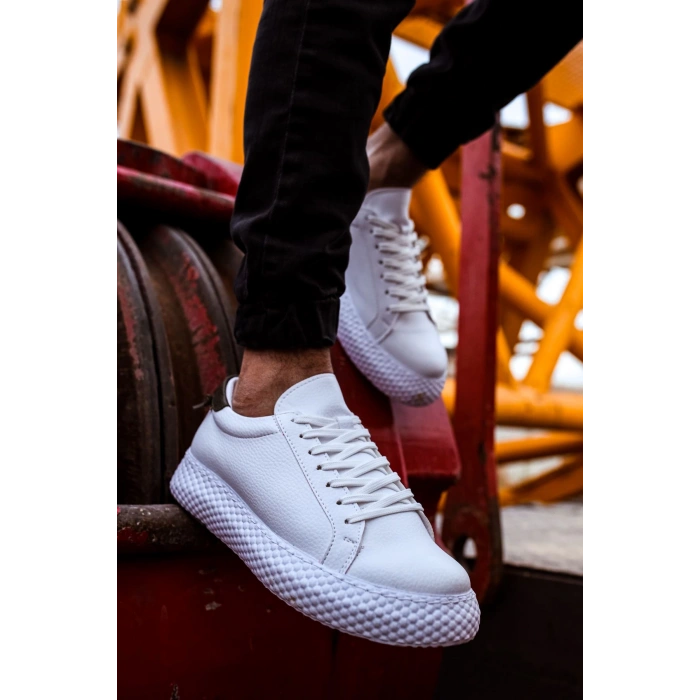 CH107 - CBT Felibord Erkek Ayakkabı BEYAZ / HAKI