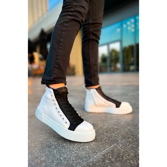 CH167 - GBT Blazer Erkek Bot BEYAZ/SIYAH