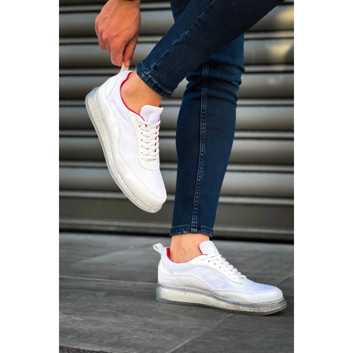 CH181 - RRT İpekyol  Erkek Ayakkabı BEYAZ / KIRMIZI