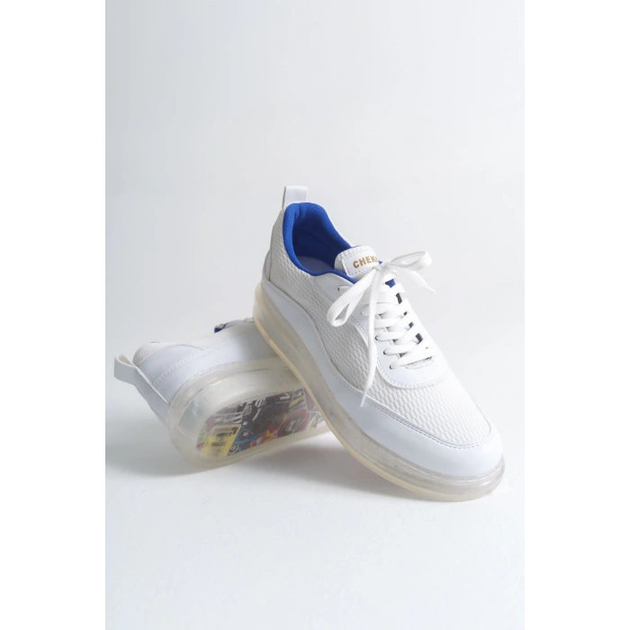 CH181 - RRT İpekyol  Erkek Ayakkabı BEYAZ / SAX MAVI