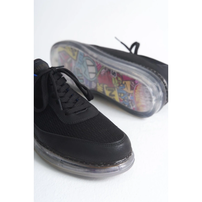 CH181 - RRT İpekyol  Erkek Ayakkabı SIYAH/SAX MAVI