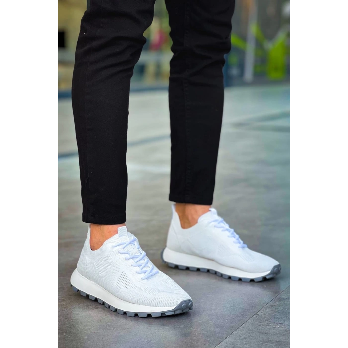 CH2409 - Triko Erkek Ayakkabı BEYAZ