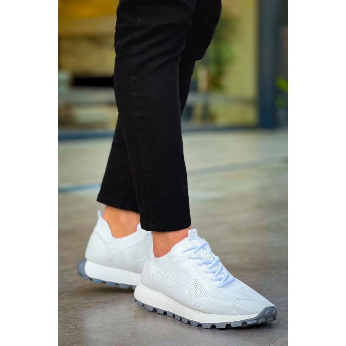 CH2409 - Triko Erkek Ayakkabı BEYAZ