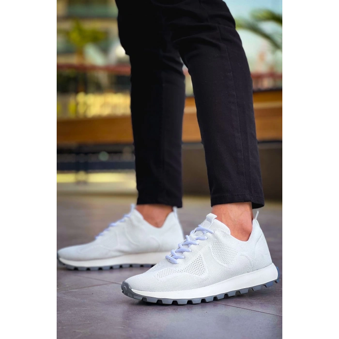 CH2409 - Triko Erkek Ayakkabı BEYAZ