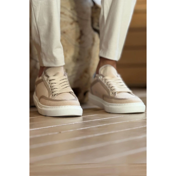 CH2505 - Keten Erkek Ayakkabı BEJ/BEJ